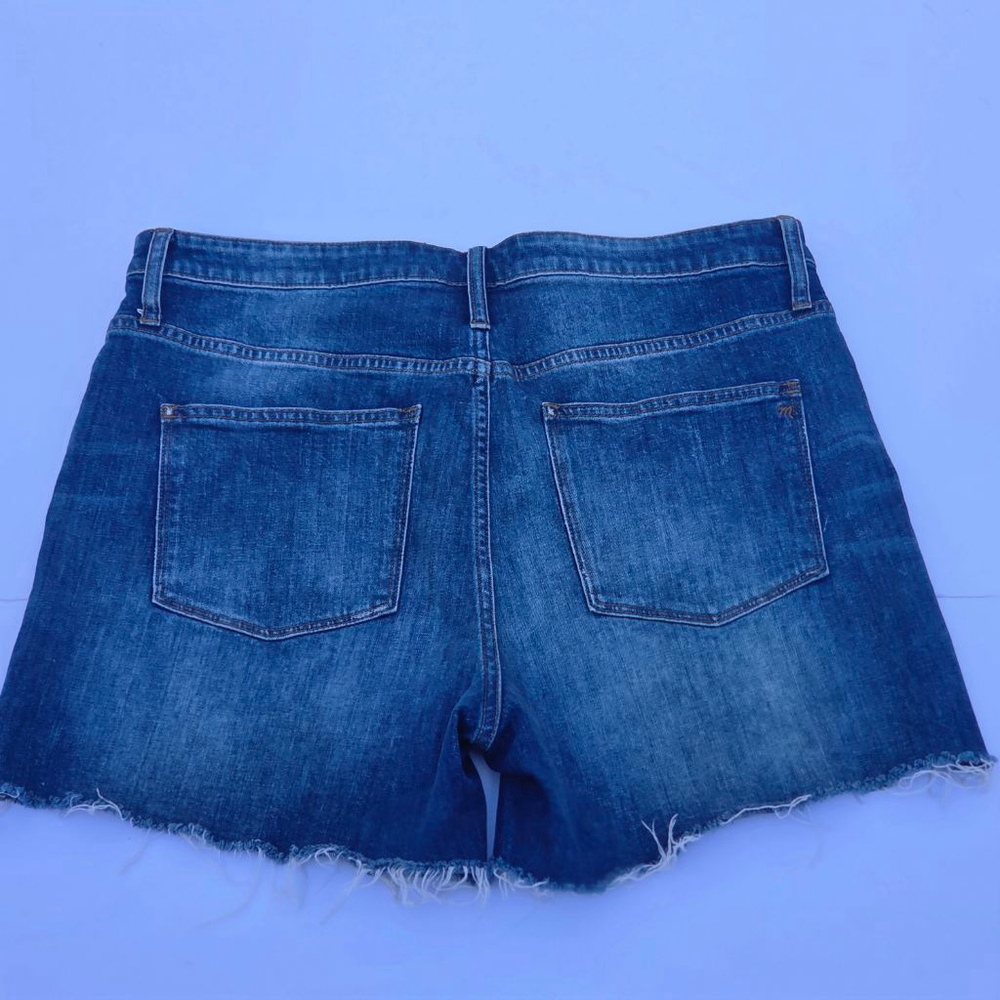Madewell High-rise Rise Denim Shorts Women's Size 33 5" Inseam Blie Jean - Picture 6 of 9